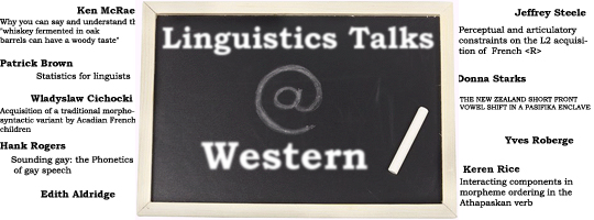 Linguistics Talks at Western